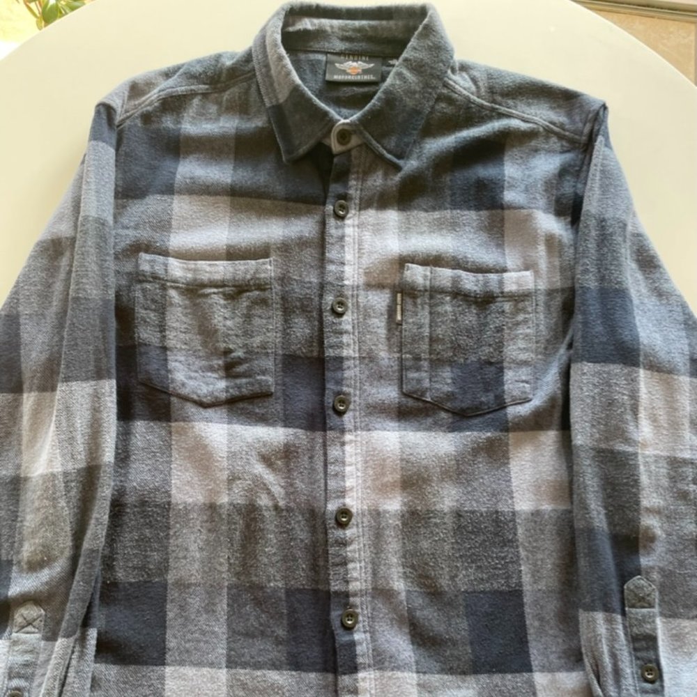 Harley Davidson XL Blue Flannel